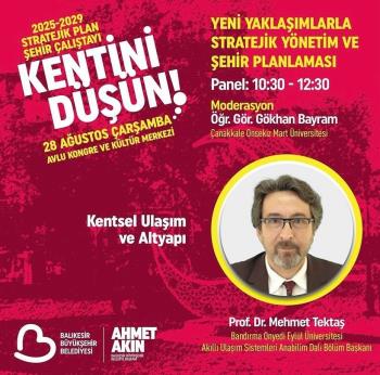 Balıkesir Büyükşehir Belediyesi ev sahipliğinde şehrin geleceğini şekillendirmek ve stratejik bir kalkınma planı belirlemek amacıyla “2025-2029 Stratejik Plan Şehir Çalıştayı” gerçekleştirildi.