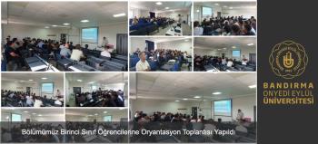 An Orientation Meeting Was Held for Our Department's First-Year Students